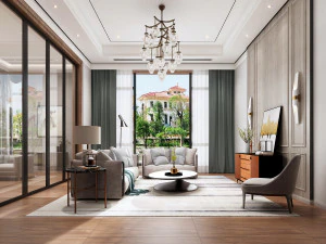 modern living room 3D Model