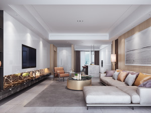 modern living room Model 3D