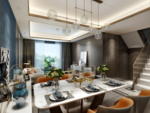 modern living room 3D Modell