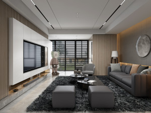 modern living room Modelo 3D