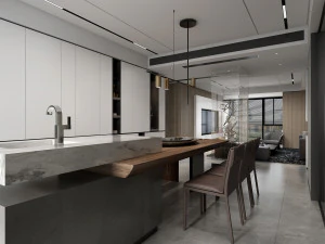 modern living room 3D Model