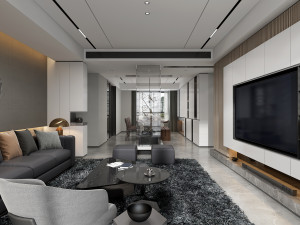 modern living room Modelo 3D