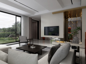 modern living room 3D 모델