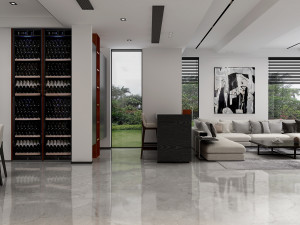 modern living room 3D 모델