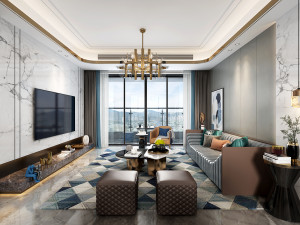 modern living room Modelo 3D