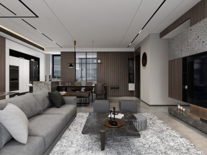 modern living room 3D मॉडल