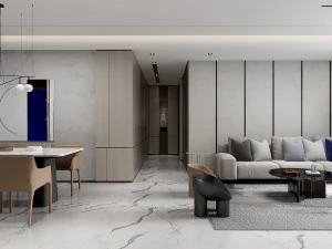 modern living room 3D Model