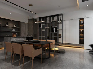 modern living room 3D Model