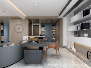 modern living room 3D 모델