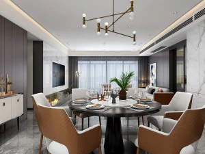 modern living room 3D Model
