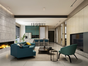 modern living room Modelo 3D