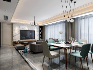 modern living room 3D Model