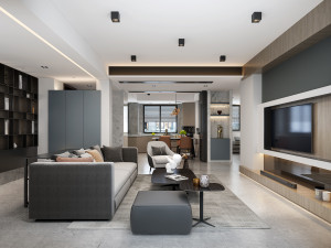 modern living room 3D Model