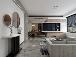 salon moderne Modèle 3D