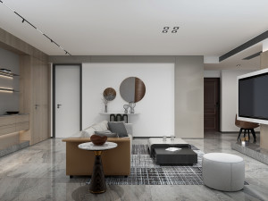 modern living room 3D Model