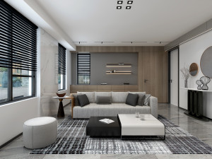 modern living room 3D Model