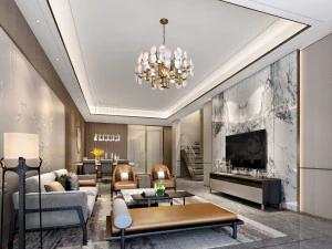 soggiorno moderno Modello 3D