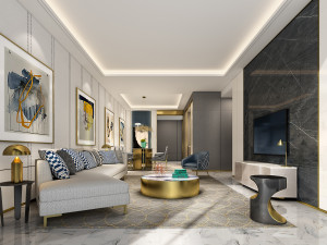 modern living room Modelo 3D