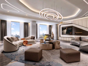 modern living room 3D Model