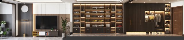 modern living room 3D Model .c4d .max .obj .3ds .fbx .stl .blend 