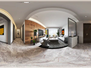 モダンなリビングルーム 3Dモデル