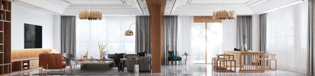 modern living room 3D Модель .c4d .max .obj .3ds .fbx .stl .blend 