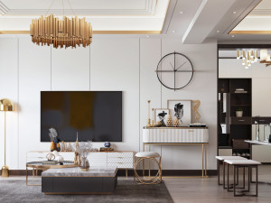 modern living room 3D Model