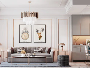 modern living room 3D Model