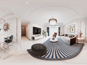 modern living room 3D Model
