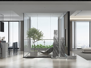 modern living room 3D मॉडल