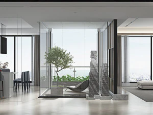 현대적인 거실 3D 모델