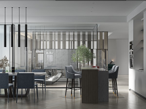 modern living room 3D Model