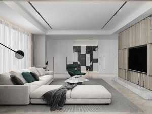 modern living room 3D Model