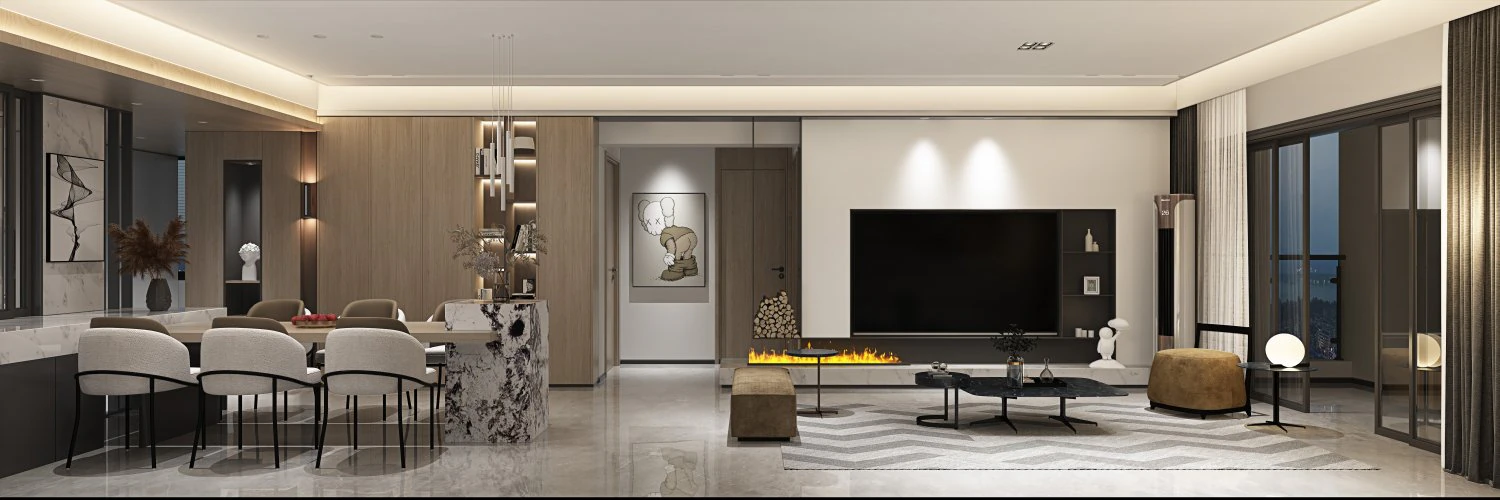 modern living room 3D Model .c4d .max .obj .3ds .fbx .stl .blend