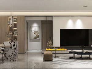 आधुनिक बैठक कक्ष 3D मॉडल