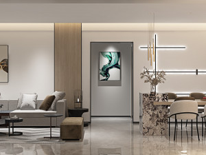 modern living room 3D 모델