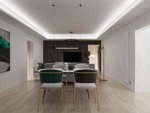 modern living room 3D 모델