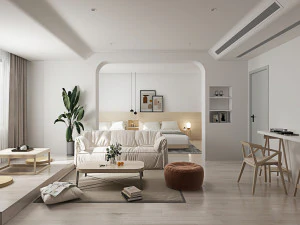 modern living room 3D Model
