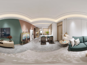 modern living room 3D-Modell