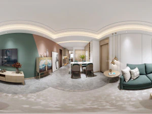 modern living room 3D Model