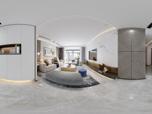 modern living room 3D 모델