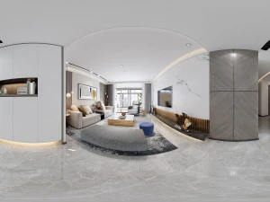 modern living room 3D Model