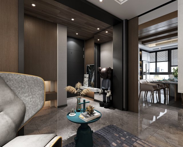 modern living room 3D 모델 .c4d .max .obj .3ds .fbx .stl .blend 