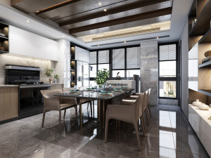 modern living room 3D 모델