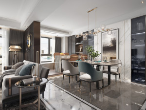 modern living room Modelo 3D