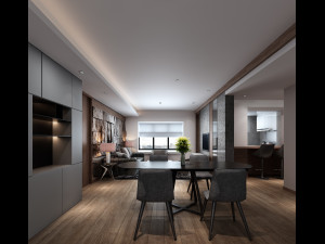 modern living room 3D Model