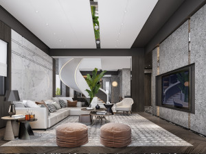 modern living room Modelo 3D