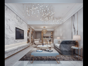 modern living room Modelo 3D