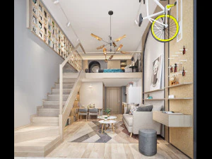 soggiorno moderno Modello 3D