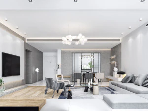 modern living room 3D Model